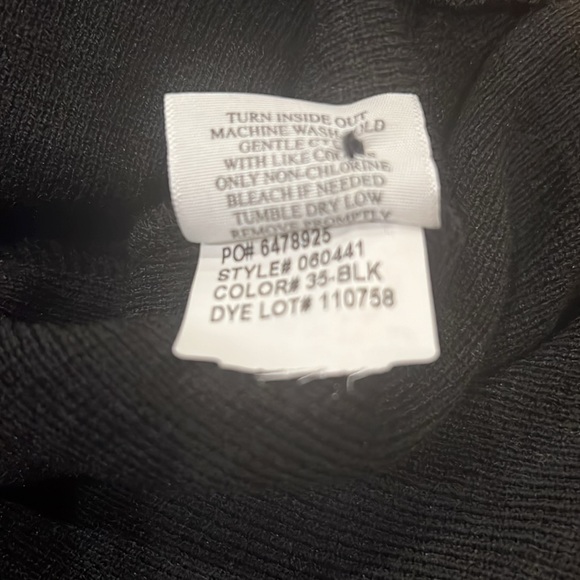 Doc & Amelia by Cintas Black Cardigan Sweater. 6 Buttons. Size M. - Picture 5 of 6